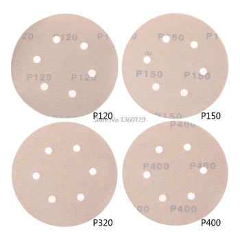 

10Pcs 120/150/320/400 Grit Sanding Sheet Discs Triangle Grinder Sandpaper Pad 6 Inch 6 Holes Abrasive Polishing Tool Whosale
