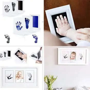 

Safe Non-toxic Baby Footprints Handprint No Touch Skin Inkless Ink Pads Kits For Newborn Pet Dog Paw Prints Souvenir