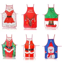 Рождественские украшения, фартук с цветным принтом, праздничные вечерние реквизиты, мультяшная красота, ноготь, рабочая одежда 50x70 см
