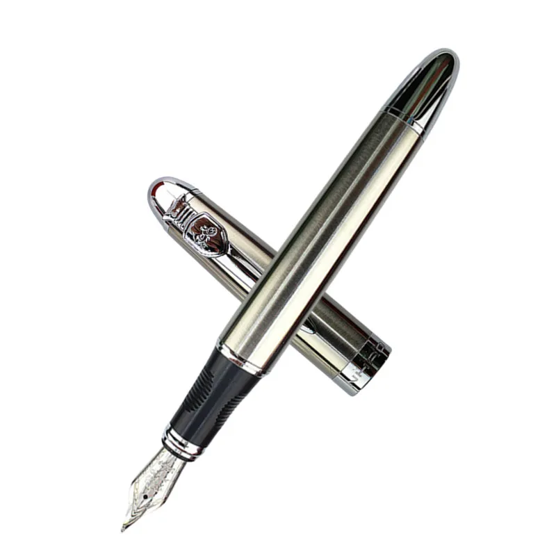 Advance Jinhao X450 Fountain Pen Stainless Steel Medium Size Gift Pen New Design 