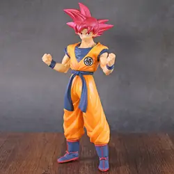 Dragon Ball Z Супер Choukokubuyuuden Супер Saiyan God Son Goku красные волосы Gokou ПВХ фигурка Коллекционная модель игрушки