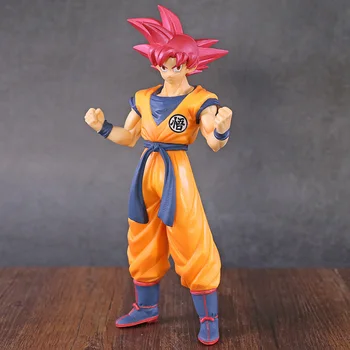 

Dragon Ball Z Super Choukokubuyuuden Super Saiyan God Son Goku Red Hair Gokou PVC Figure Collectible Model Toy