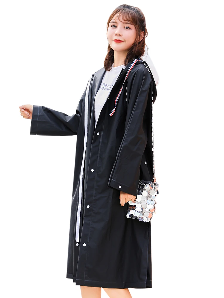 Плащ-пончо для скутера и велосипеда длинный водонепроницаемый плащ в Корейском