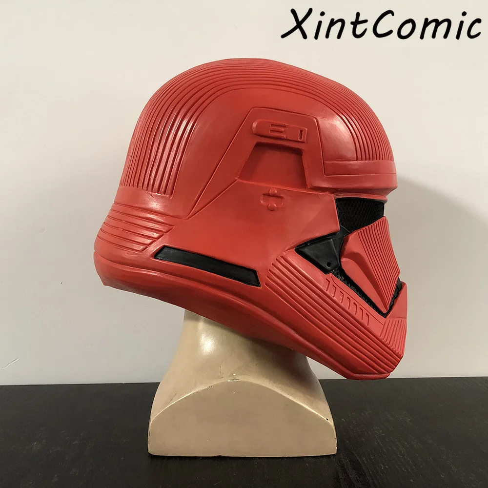 Звездные войны 9 The Rise of Skywalker Sith Trooper красный шлем Косплей звезда на Хэллоуин войны шлемы латексная маска реквизит