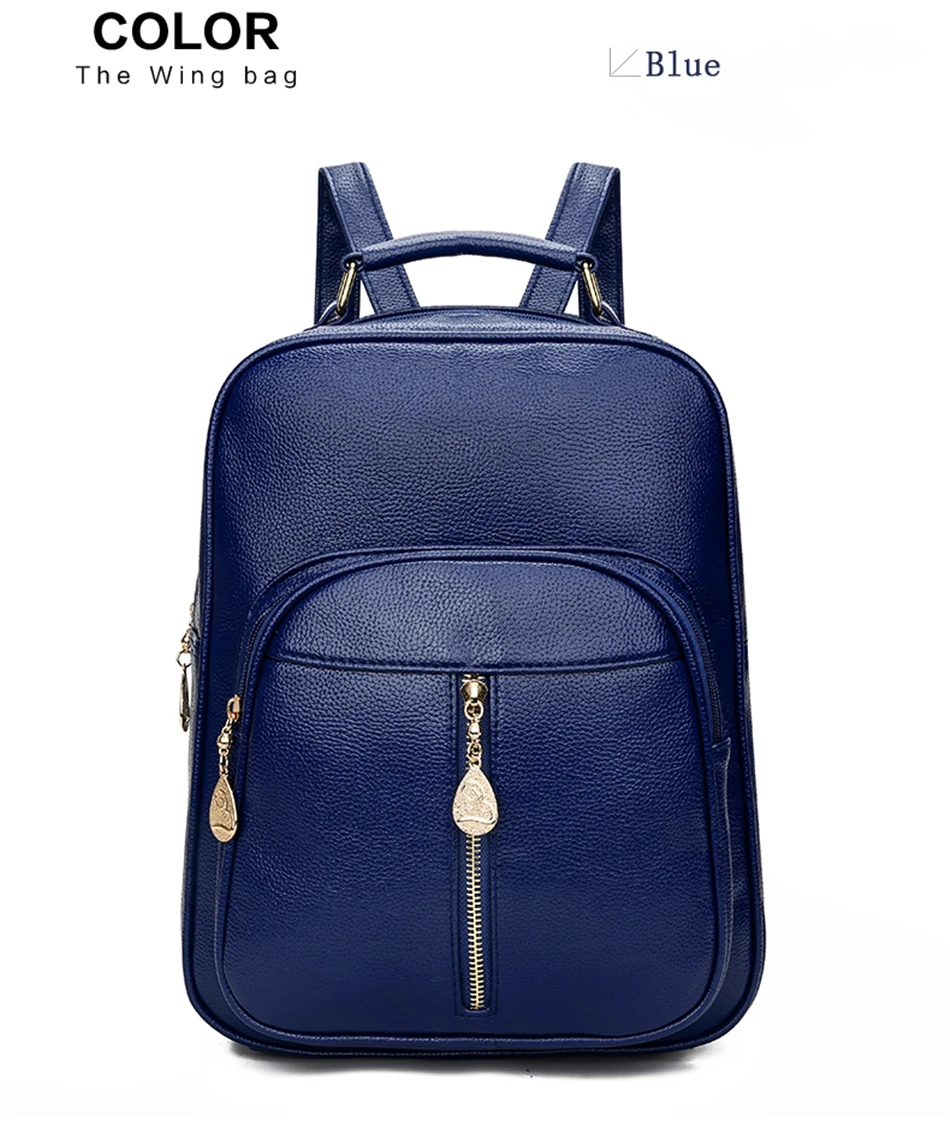 Для женщин из мягкой кожи роскошные рюкзаки Mochila Feminina с простым замочком, книжные сумки вместительные, для отдыха путешествия рюкзак и сумка Mochila