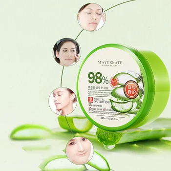 

300ml 98% Pure Natural Aloe Vera Gel Anti Acne Anti-sensitive Oil-Control Sunscreen Repairment