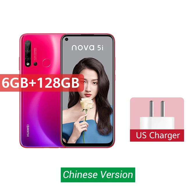 huawei Nova 5i 6 ГБ 8 ГБ 128 Гб Смартфон 24 МП камера s 24 МП фронтальная камера 6,4 ''полный экран Kirin 710F Android 9 Скидка 600 руб. /. При заказе от 5500 руб. /Промокод: newyear600 / Количест - Цвет: 6 128 Red
