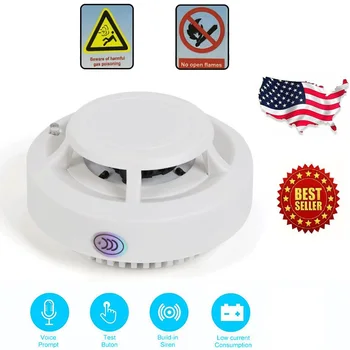 

Smoke Alarm CO Carbon Monoxide Detector Poisoning Gas Warning Sensor Monitor Battery Operated Smoke Alarm Fire Safety Sensor