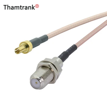 

10pcs/lot F Female Jack to CRC9 Straight Male Plug Connector RG316 Pigtail Cable F to CRC9 Extension Cable Jumper Cord