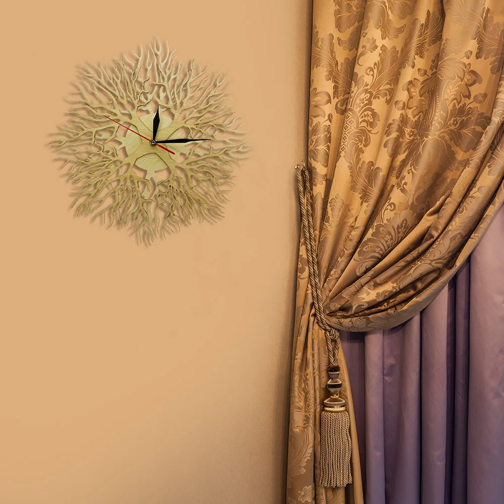 Настенные часы Sacred Tree, дерево, зеленая жизнь, 3D часы с подвеской, часы, дерево жизни, выгравированные лесным мастером, Horloge Saat