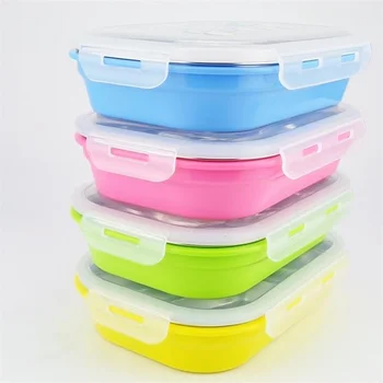 

Stainless Steel Box Container Silicone Food Storage Containers Lunch Box Picnic Glass Containers For Food CLT000R 4