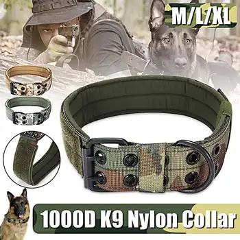 

Nylon Dog Collar Adjustable Military Tactical Pets Dog Collars Leash Control Handle Training Pet Cat Dog Collar For Large Dogs