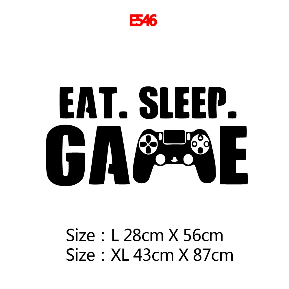 Наклейка на стену для геймера Eat Sleep Game контроллер видео игра наклейки по