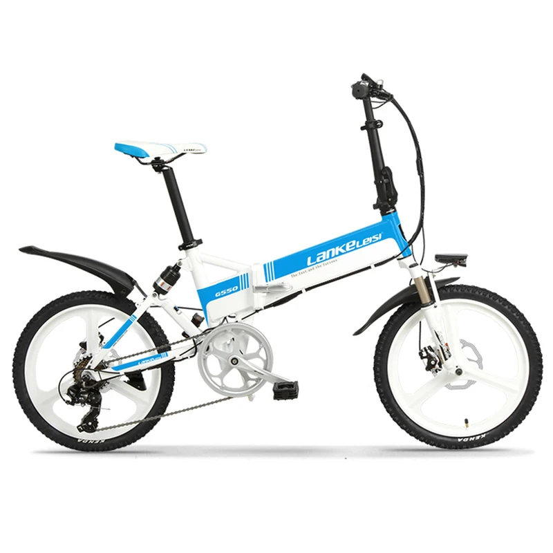 

China Manufacturer LANKELEISI 20" PAS folding Electric Bicycle with Removable 48V 10AH L G Lithium Battery