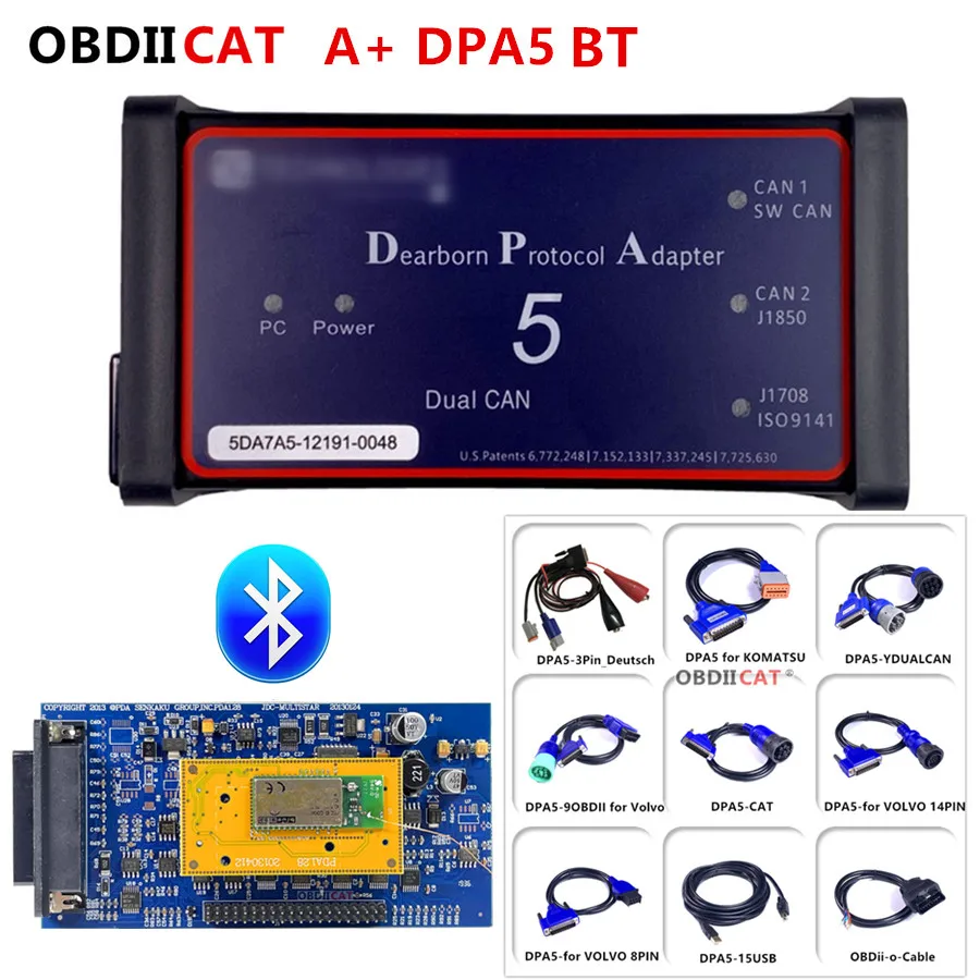 DPA5 с Bluetooth! Дизельный грузовик диагностический DPA 5 Dearborn Portocol адаптер сканер Heavy Duty