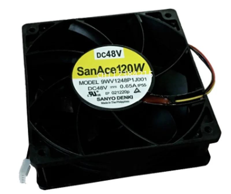 

Free shipping Original For Sanyo 9WV1248P1J001 12038 48V 0.65A 12CM IP55 waterproof cooling fan