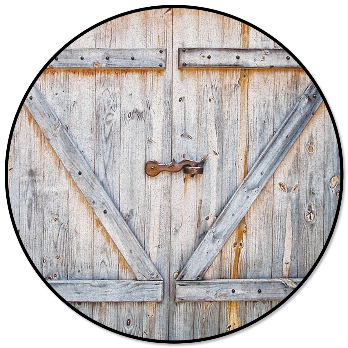 Круглый ковер в деревенском стиле для дверей, дверей фермы, ковров для гостиной, декоративные коврики для детской комнаты, коврики для спальни, современные коврики