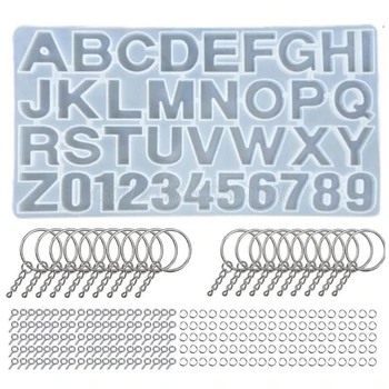 

1 Set Crystal Epoxy Resin Mold Alphabet Letter Number Pendant Casting Silicone Mould DIY Crafts Jewelry Making Tools