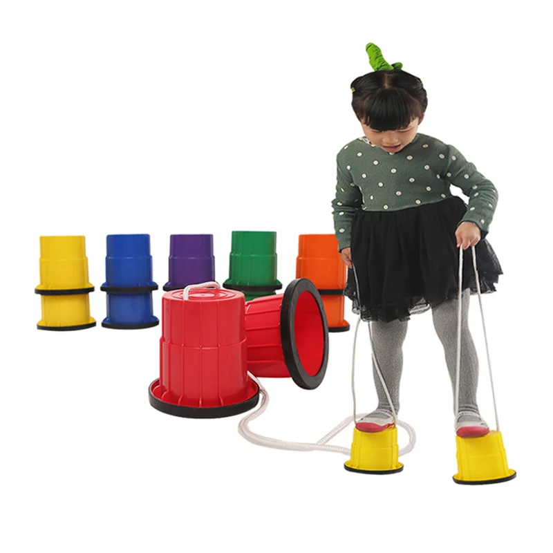 Steppers Bucket Walk Jump Stilt Balance игрушка сенсорные игрушки детские игры для детей Kindergarden