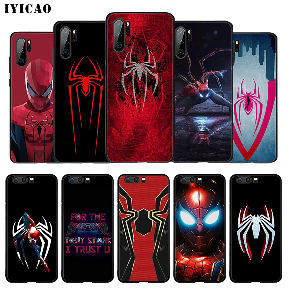 IYICAO Spide Man Marvel Soft Case for Huawei P30 P20 P10 P9 P8 P Smart Z Plus 2019 Lite Pro 2018 2017 2016 TPU |