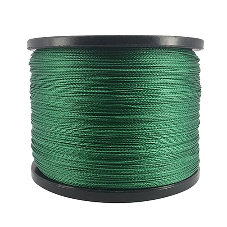 Green SIECHI PE плетеная леска, многофиламентная, 1000 м, 4 нити, шнур для ловли карпа, лески для морской воды, 12-83LB - Цвет: Green