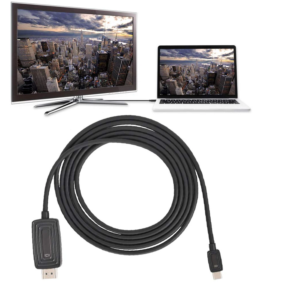 USB C к HDMI HD 4k домашний штекер и игровой адаптер кабель компьютер к телевизору мобильный телефон игровой антикоррозийный стабильный с HDCP встречи