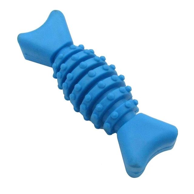 1pc Random Color Dog Toy Chew Resistant Rubber Chew Toy For Small