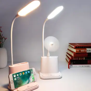 

LED Night Light Eye-Caring Table Lamp Desk Lamp with USB Charging Port Reading