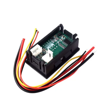 

DC 0-100V 10A Digital Voltmeter Ammeter Dual Display Voltage Detector Current Meter Panel Amp Volt Gauge 0.28 inch 1 Red Blue LE