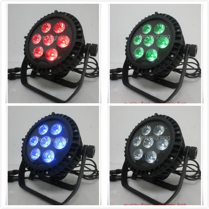 E-2-24pcs 7x15 Вт Led Par свет RGBWA 5в1 Led Par 64 водонепроницаемый IP65 для студии сценический свет