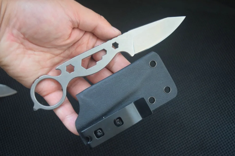 Trskt 440c прямой шейный нож, тактические ножи для кемпинга, нож для выживания, инструмент для повседневного использования с K оболочкой, Прямая поставка
