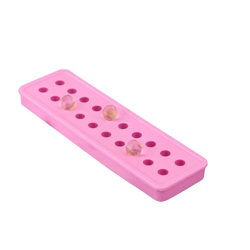Mould Molds 20 Hole Molds Mold Tray Ice Mould DIY Bar Party Supplies 5 Colors Sphere Drinking Silicone Maker Summer Whiskey - Color: Pink