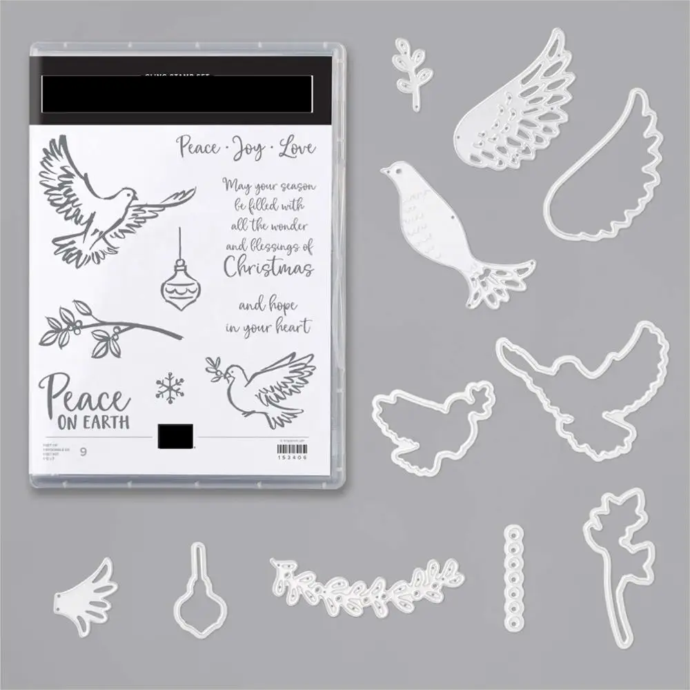 

DOVE OF HOPE Metal Cutting Dies and Stamps Stencil For DIY Scrapbooking Decorative Embossing Handcraft Die Cutting Template Dies