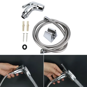 

Toilet Bathroom Hand Held Handheld Diaper Sprayer Shower Bidet Spray Hose Holder Home Improvement
