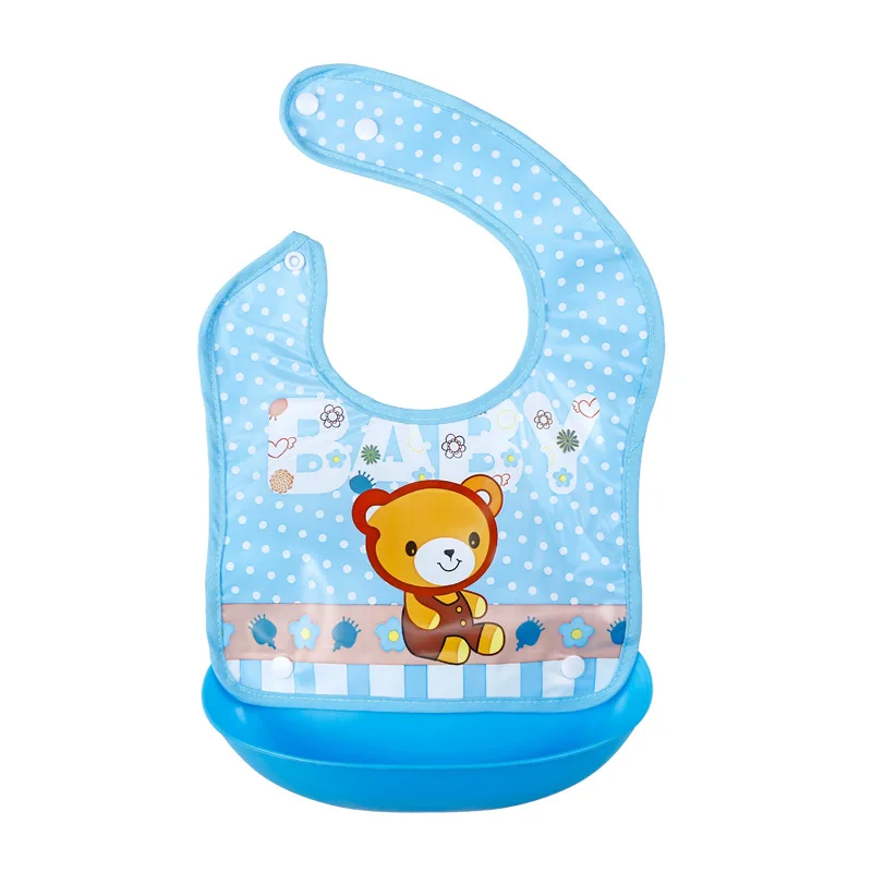 Baby bib children eat pocket waterproof silicone baby saliva towel maternal and infant supplies