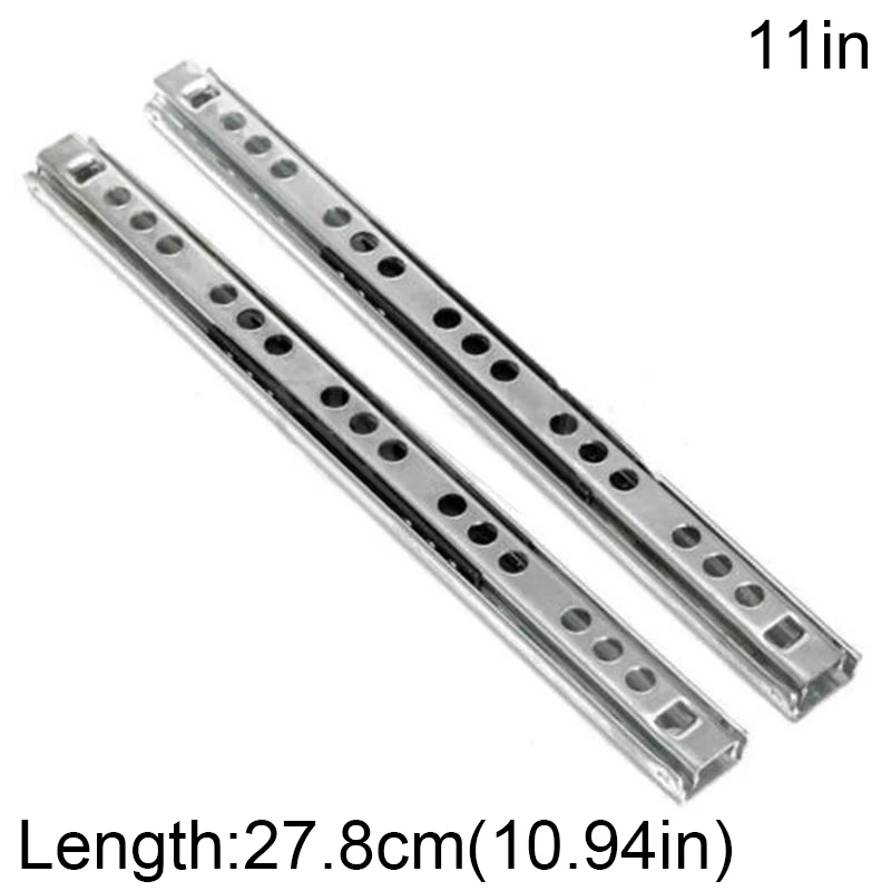 

1 Pair Ball Bearing Slide Drawer Runners Groove Full Extension Slider Soft Close