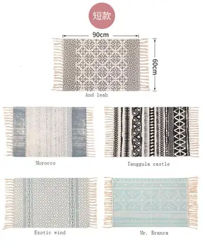 

2pcs Printed Kitchen Mat Set Dirty-proof Long Carpet Hallway Doormat Bedside Floor Mat Non-slip Water Absorption Bathroom Rugs