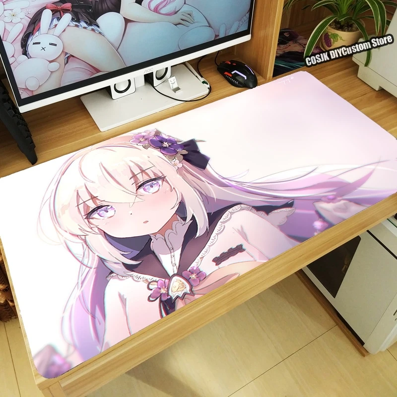 plus size costumes Anime Game Blue Archive Azitani Hifumi Shirasu Azusa Mouse Pad Thicken Computer Kawaii Gaming Mousepad Table Keyboard Desk Mat Anime Costumes Cosplay Costumes