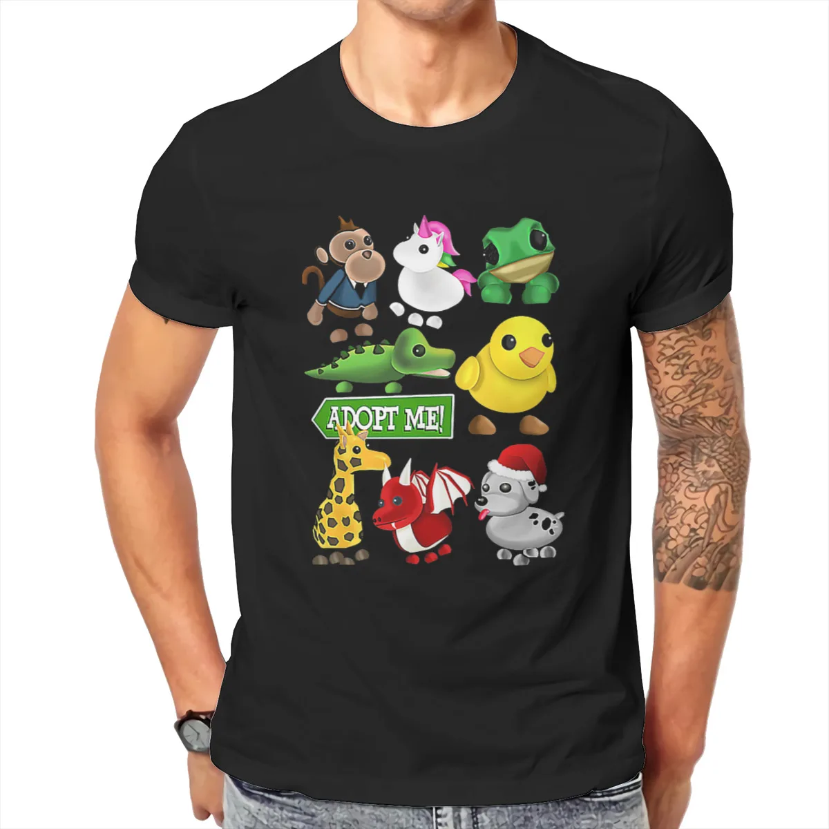 Kaus Keren Gambar Cetak Kain Keluarga 