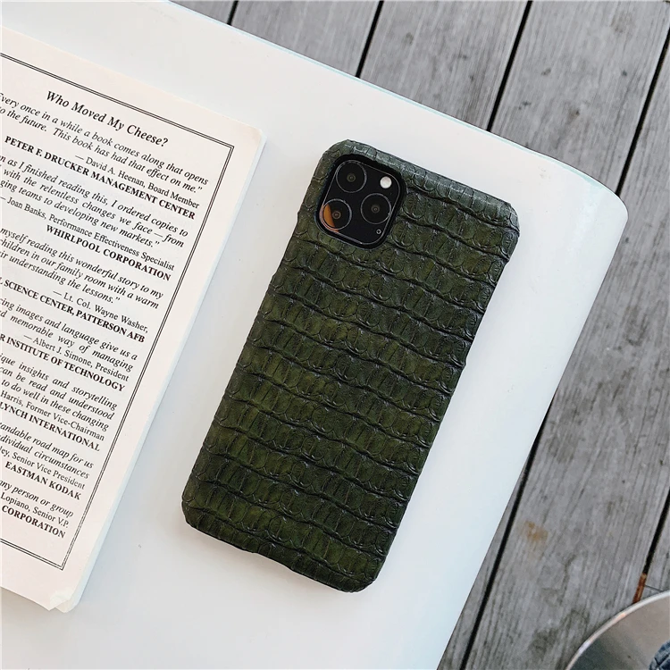 Ретро чехол для телефона с крокодиловым лицевым покрытием для iphone 11 11Pro Max XS Max X XR 8 7 6S 6 Plus, модные мягкие чехлы, роскошный чехол