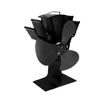 

Fireplace Stove Top Fan 3 Blades Efficient Heat Distribution for Large Room G99A