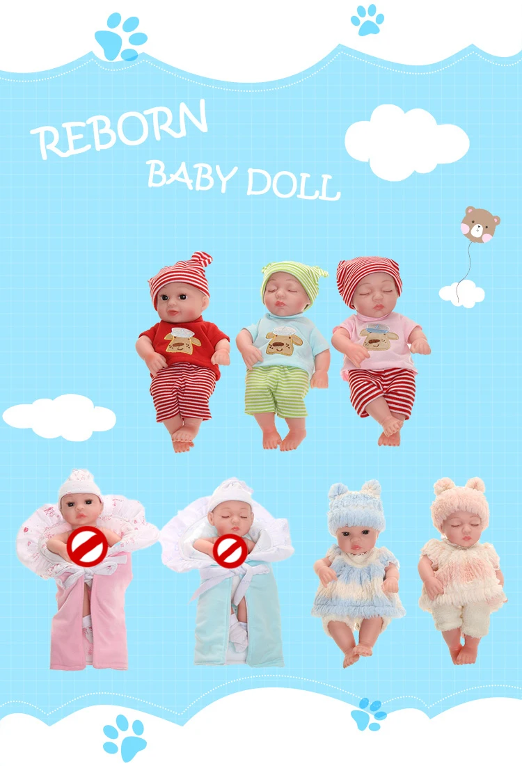 10 дюймов Reborn Baby Doll все тело Мягкая силиконовая Детская кукла мягкий винил реалистичный милый подарок на день рождения для детей