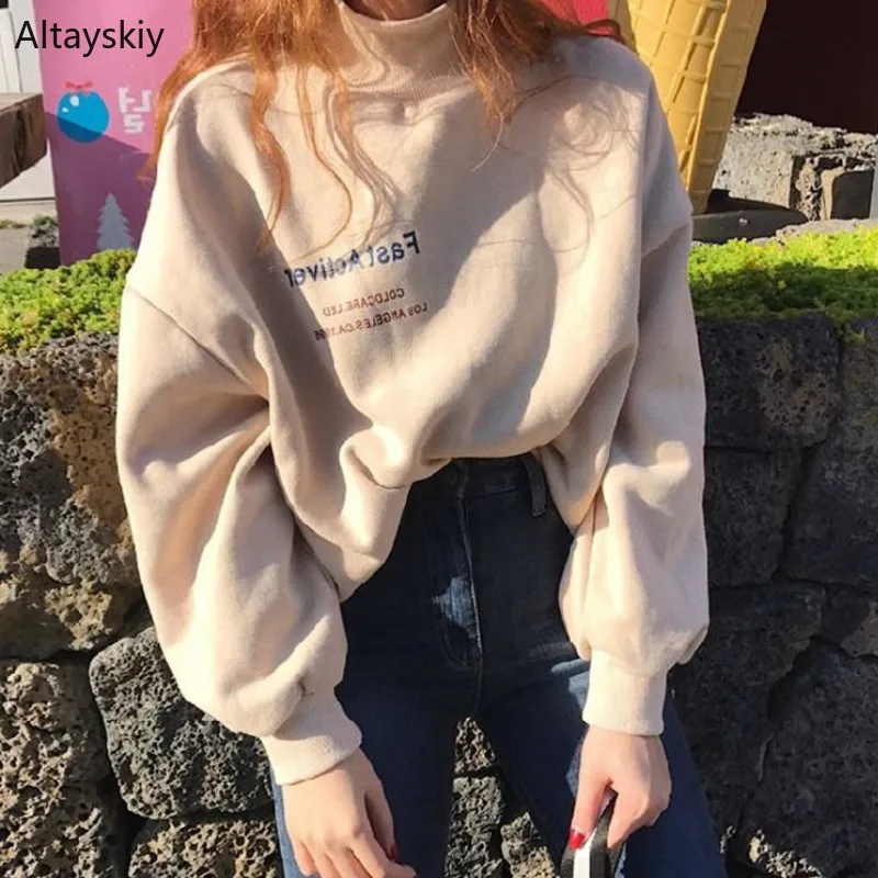 Толстовки женские с длинным рукавом Harajuku универсальные Kawaii милые студенческие шикарные Досуг Ретро мягкие женская одежда элегантные