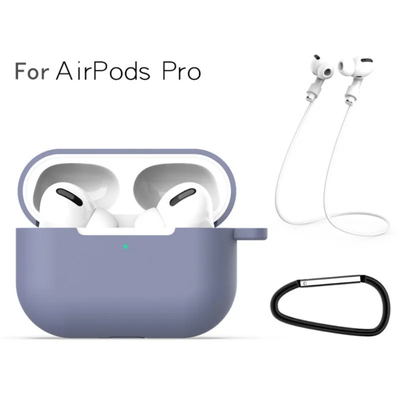 H Защитный чехол для карт памяти AirPods Pro Solid portable Sil - Цвет: H