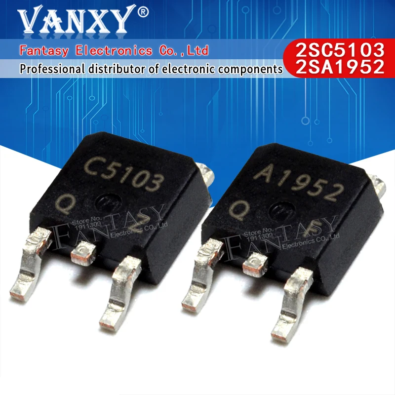 5 пар 2SC5103 2safbto252 (5 шт. C5103 + a1952.) TO252 | Электронные компоненты и принадлежности