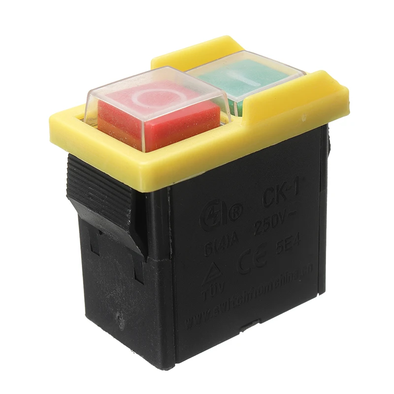 1pc 250V 4A IP54 5E4 Woodworking Switch Universal Replacement PVC On