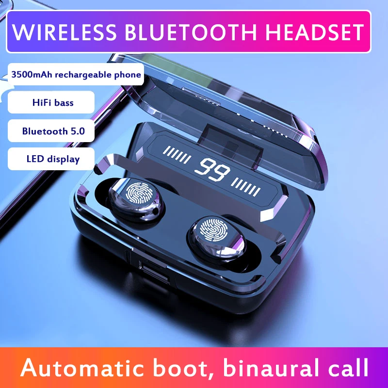 Беспроводные спортивные наушники Bluetooth 5 0 водонепроницаемые стереонаушники с