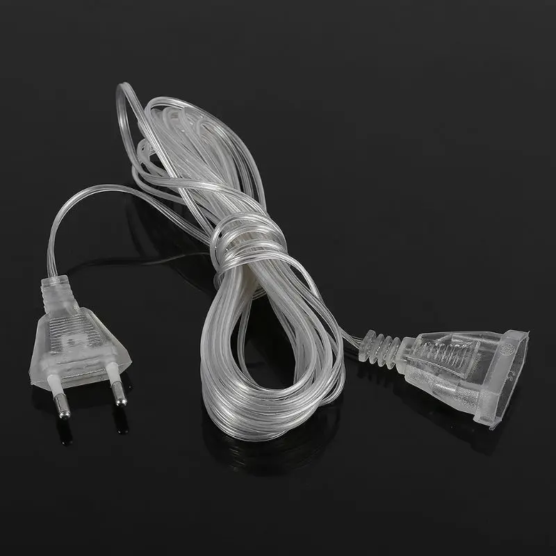 

5m Power Extension Cable Extender Wire For LED String Light Christmas Lights EU Plug AXYC
