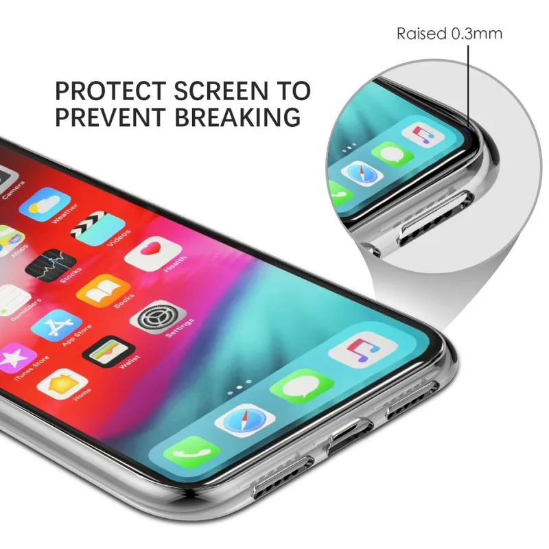 Для iphone 11 Прозрачный чехол для телефона тонкий мягкий Силиконовый противоударный чехол для iphone 11 Pro Max