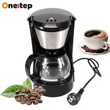 6 чашки полностью автоматическая производственная линия капельного Кофе чайник кафе американо многофункциональный кофе-машина для домашнего использования Чай Кофе горшок автоматический 220V